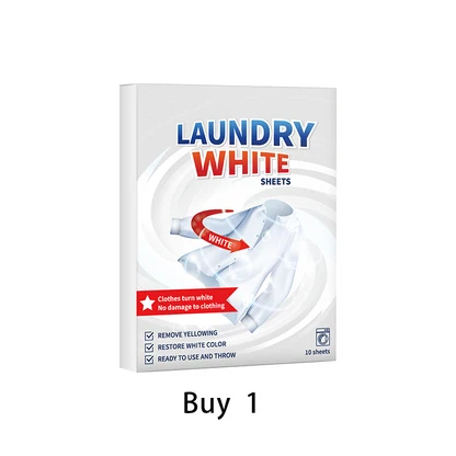 Laundry Whitening Deep Clean Sheets | Fix Yellowed Dingy Clothes