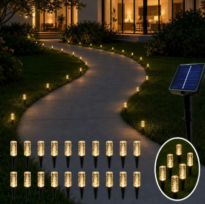 🔥 Limited 50% OFF 🔥 Solar Pathway Lights Outdoor Crystal Bubble