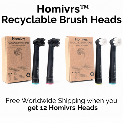 HomivrsRecyclable Toothbrush Heads - RARE OFFER